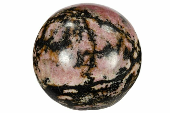 1.2" Polished Rhodonite Sphere - Photo 1
